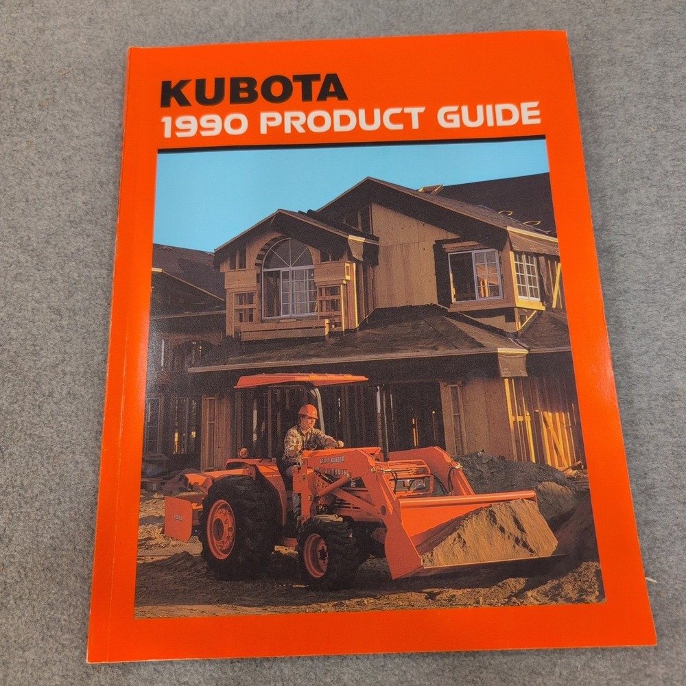 Vintage 1990 Kubota Product Guide 100th Anniversary Tractor Equipment Catalog